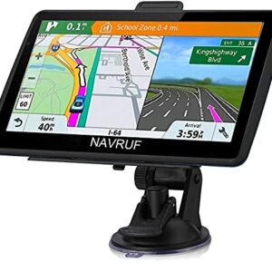 Car GPS Navigation, 7-inch 8GB HD Touch Screen GPS Navigation System pre-Installed North America map, Lifetime map Free…