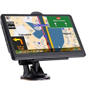 GPS Navigation for Car, Latest 2022 Map,7 inch Touch Screen Real Voice Spoken Turn-by-Turn Direction Reminding…